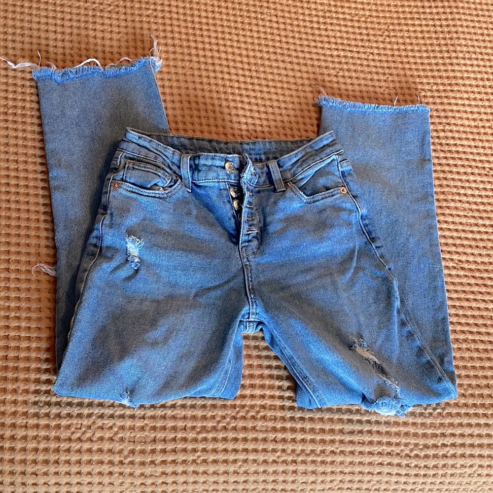 Wild fable distressed denim cropped jeans